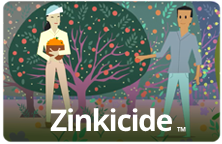 Zinkicide screenshot of animated orange tree