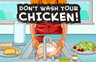 Image from the Don't Wash Your Chicken! series produced by NMSU Media Productions.