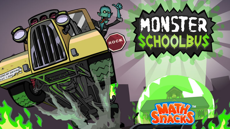 Monster school bus banner image