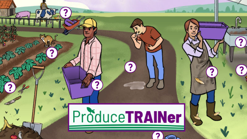Produce TRAINer banner with characters in the game